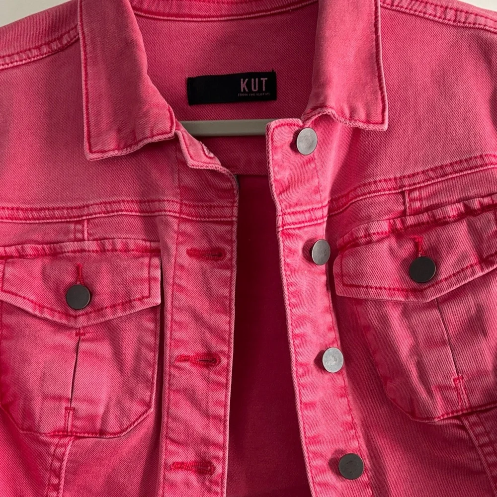 Kut from the Kloth Pink Jacket with Floral Lining - Picture 12 of 12